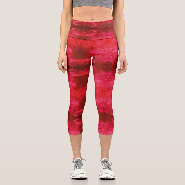 Texture #25 from the work Fantasy and Reality Capri Leggings (Front)