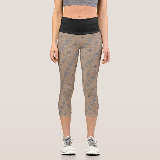 Texture #2 from work Dawn Capri Leggings (Front)