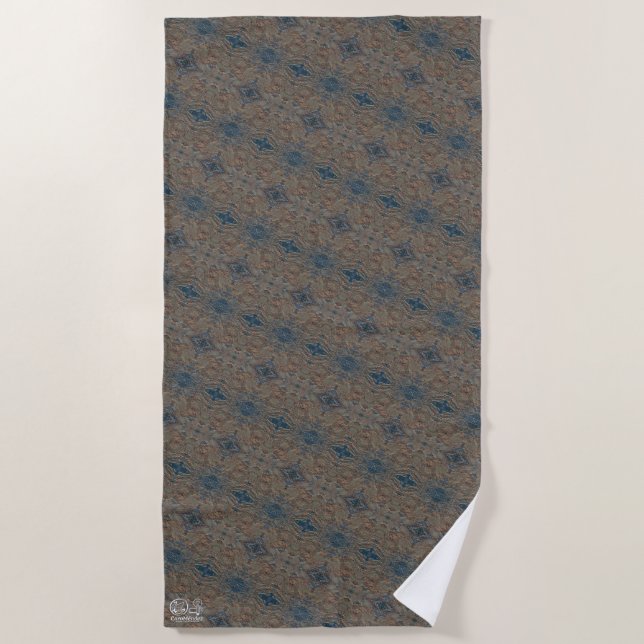 Texture #37 work Dawn Beach Towel (Front)