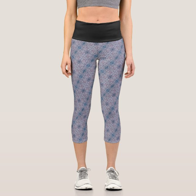 Texture #39 from work Dawn Capri Leggings (Front)