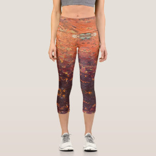 Texture #3 from the work The sunset Capri Leggings