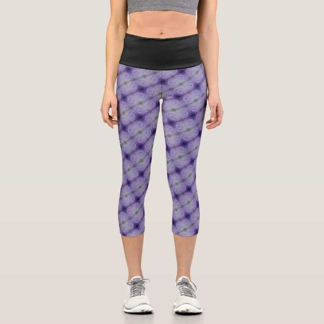 Texture #40 from Horizonte work Capri Leggings (Front)