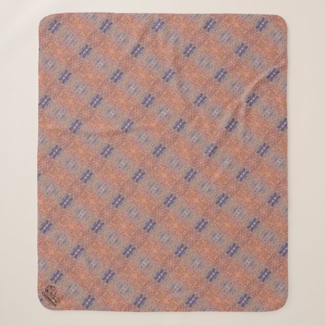 Texture #48 work Dawn Sherpa Blanket (Front)