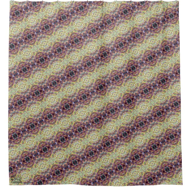 Texture #4 from the work Pineapple Shower Curtain (Front)