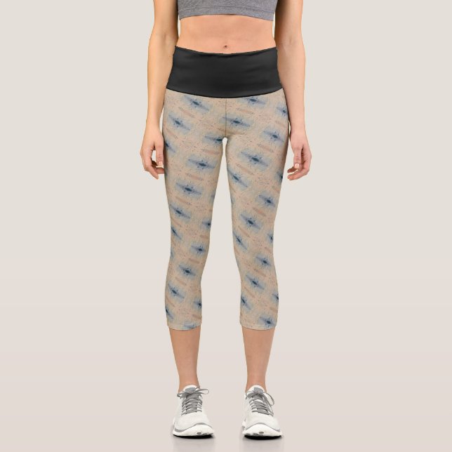 Texture #4 from the work Seeing Through the Eyes Capri Leggings (Front)