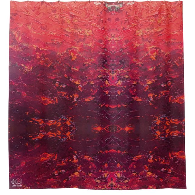 Texture #4 from the work The sunset Shower Curtain (Front)