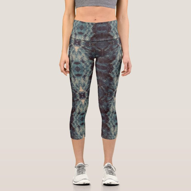 Texture #5 from the work Cherries Capri Leggings (Front)
