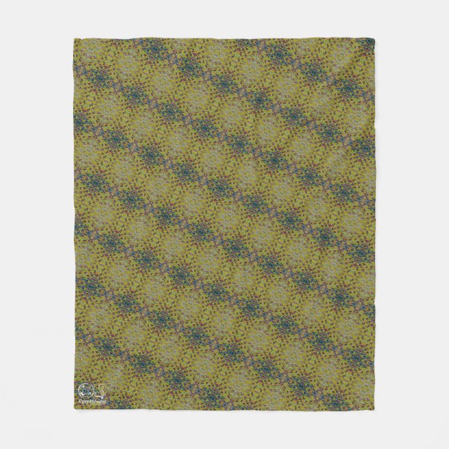 Texture #5 from the work Pineapple. SERIES Fleece Blanket (Front)