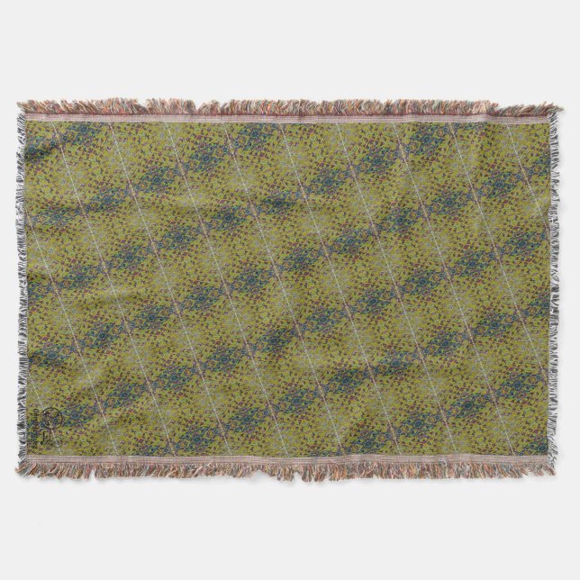 Texture #5 from the work Pineapple. SERIES Throw Blanket (Front)