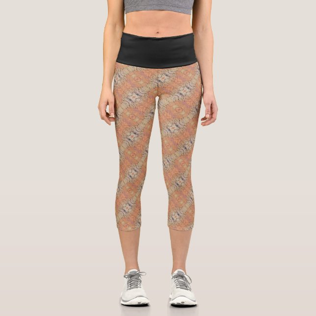 Texture #5 from the work Seeing Through the Eyes Capri Leggings (Front)