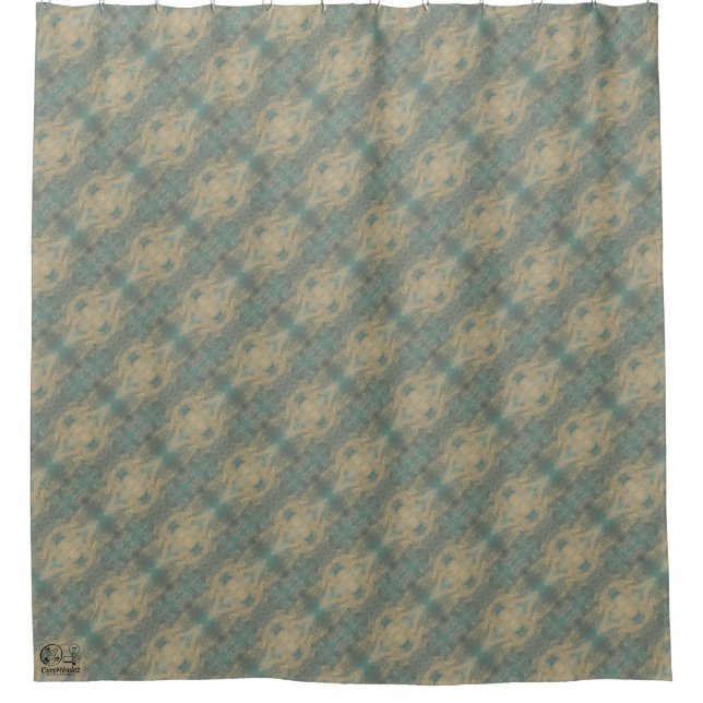 Texture #5 of the rock work shower curtain (Front)