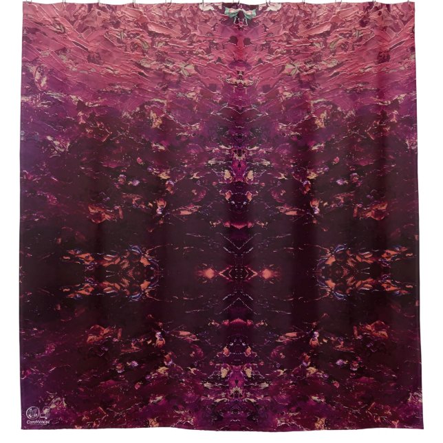Texture #8 from the work The sunset Shower Curtain (Front)