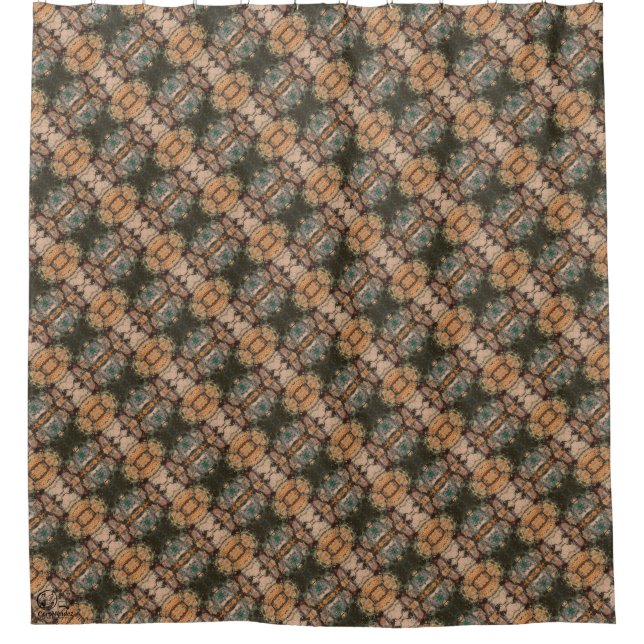 Texture #8 La roca work The rock Shower Curtain (Front)