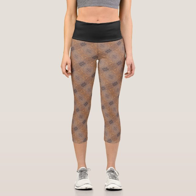 Texture #9 from work Dawn Capri Leggings (Front)