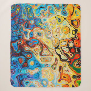 Texture abstract structure colourful sherpa blanket
