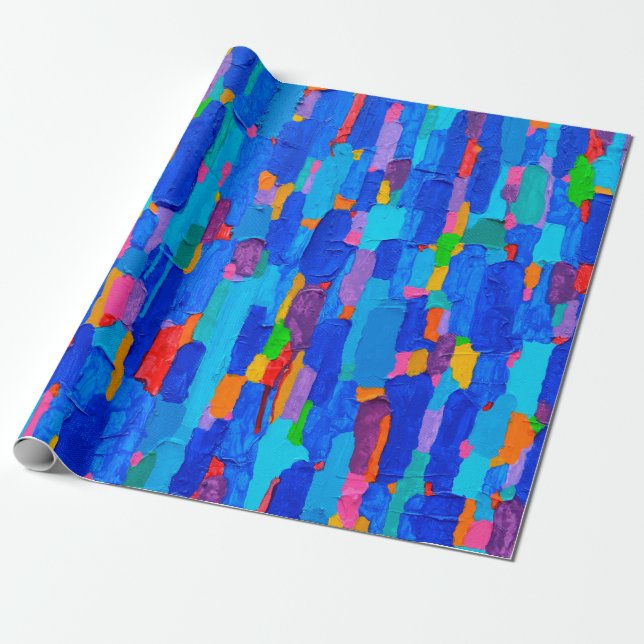 Texture, background and Colourful Image of an orig Wrapping Paper (Unrolled)