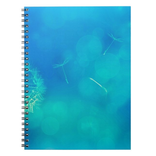 Texture background dandelion nature notebook (Front)