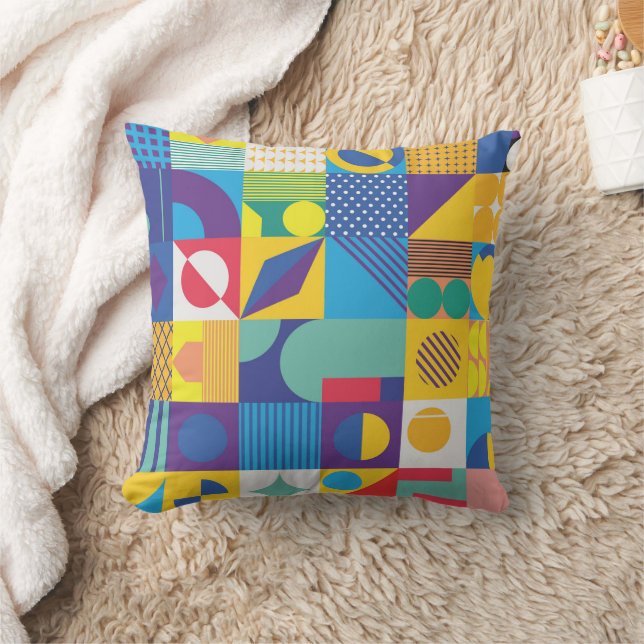 Texture background design with geometric pattern cushion (Blanket)