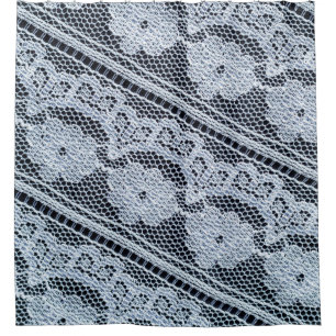 Texture, background, pattern. white lace fabric. T Shower Curtain