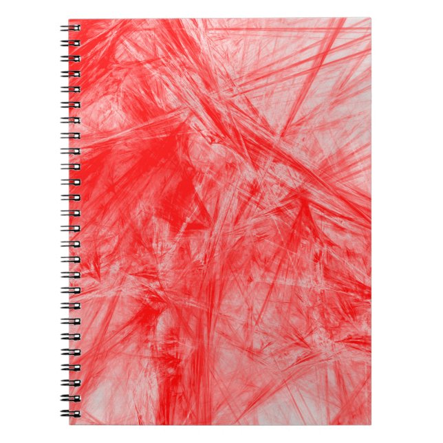 Texture background red cut lines notebook (Front)