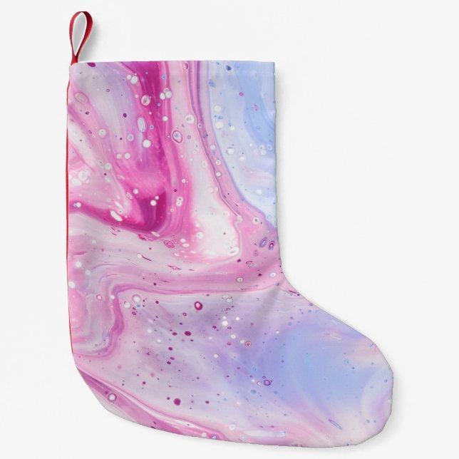 Texture Background Small Christmas Stocking (Front)