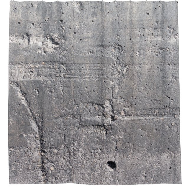 Texture background wall cracks shower curtain (Front)