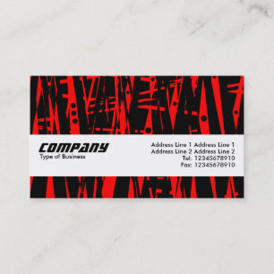 Texture Band - Abstract in red and Black Business Card