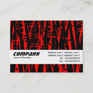 Texture Band - Abstract in red and Black Business Card
