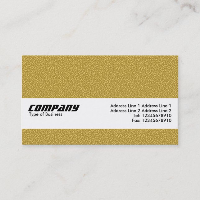 Texture Band - Amber Embossed Texture Business Card (Front)