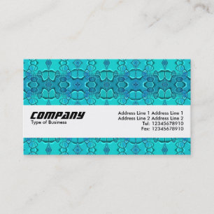 Texture Band - Aqua Blue Festival Business Card