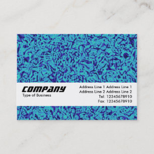 Texture Band - Blue Impressionism Business Card