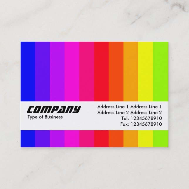 Texture Band - Colour Bars 01 Business Card (Front)