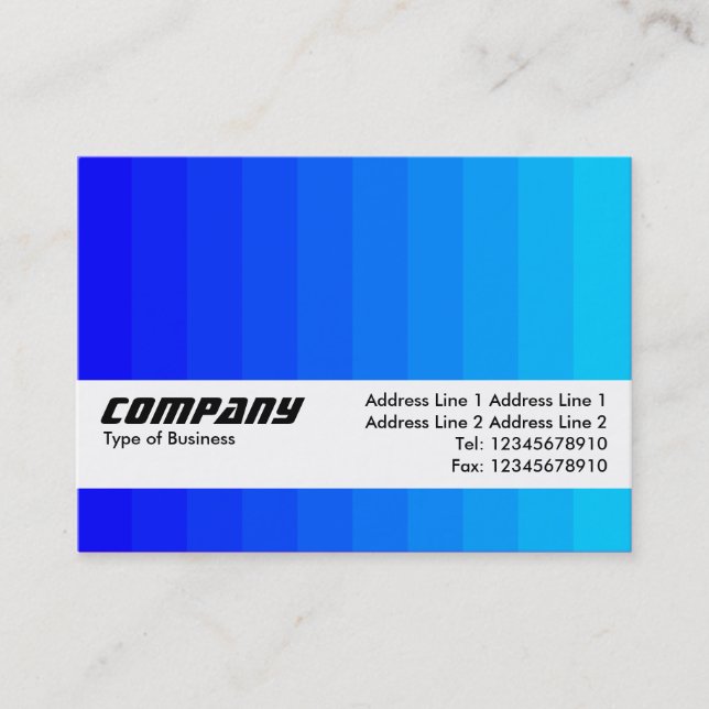 Texture Band - Colour Transition - Blues Business Card (Front)