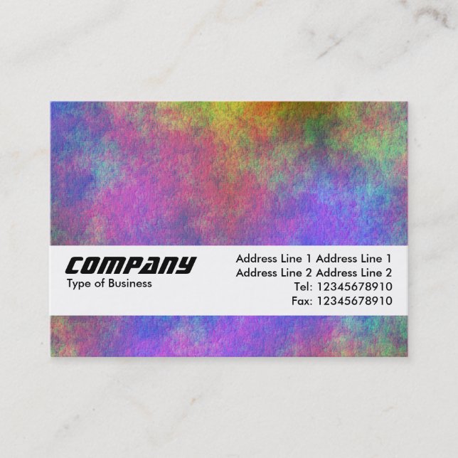 Texture Band - Colourful Seabed Business Card (Front)