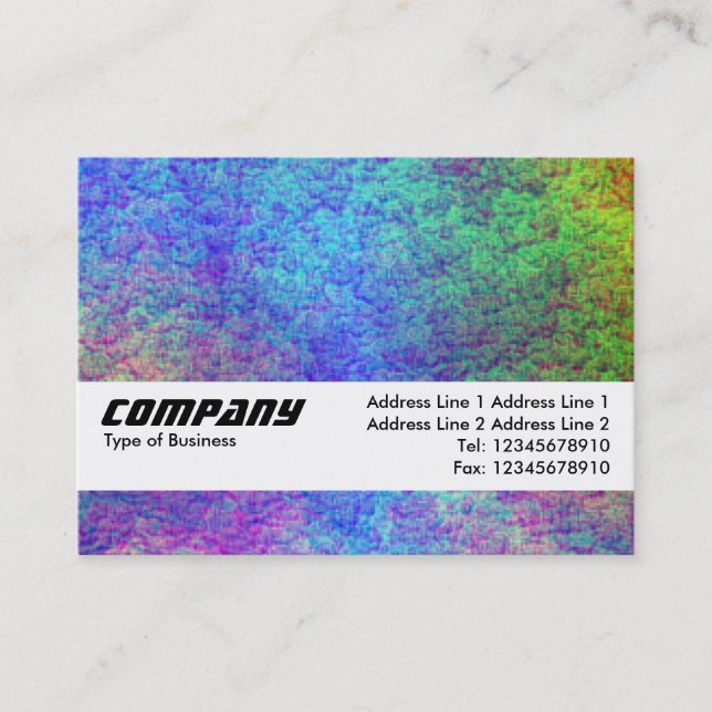 Texture Band - Colourful Seabed II Business Card (Front)