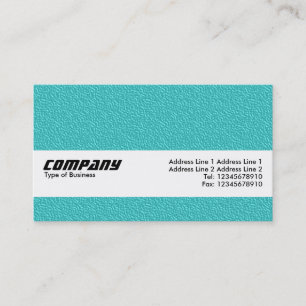 Texture Band - Cyan Embossed Texture Business Card