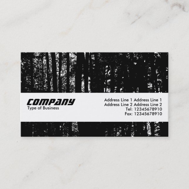 Texture Band - Dark Woods HC Business Card (Front)