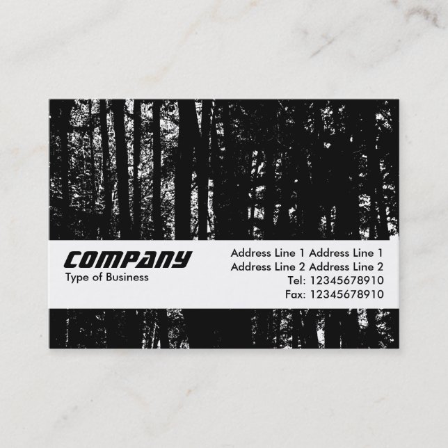 Texture Band - Dark Woods HC Business Card (Front)