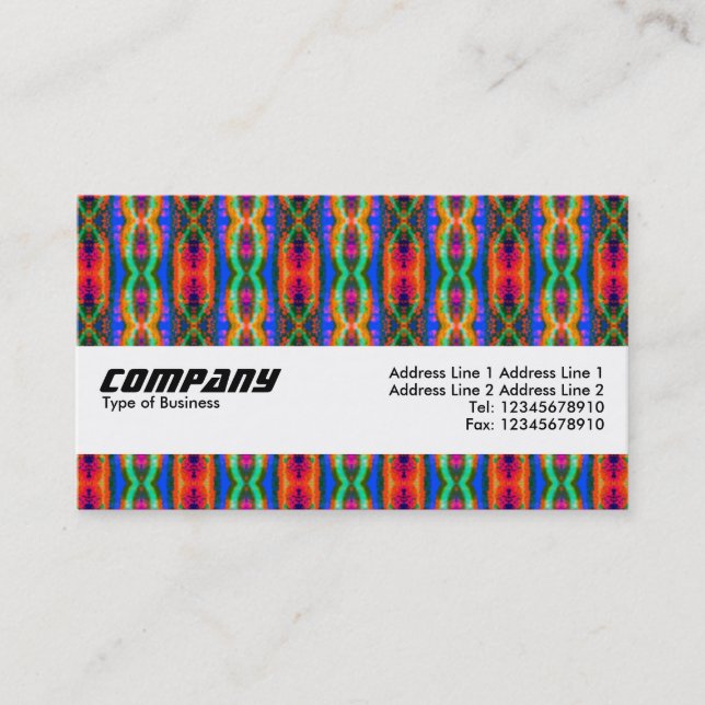 Texture Band - Inter-Galactic Tartan Business Card (Front)