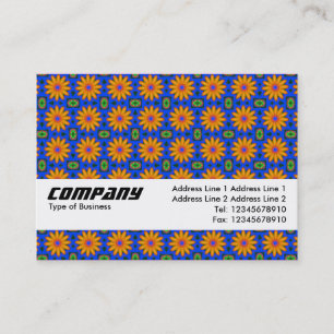 Texture Band - Orange Flowers Business Card
