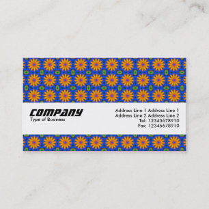 Texture Band - Orange Flowers Business Card