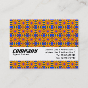 Texture Band - Orange Flowers II Business Card