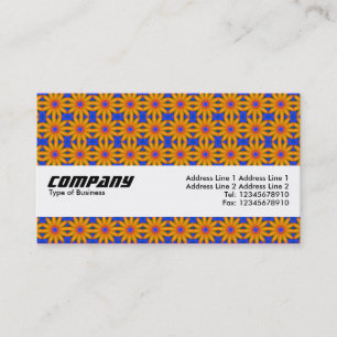 Texture Band - Orange Flowers II Business Card