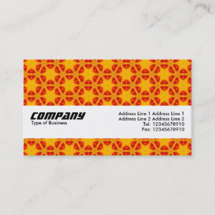 Texture Band - Orange Terrazzo Pattern 02 Business Card