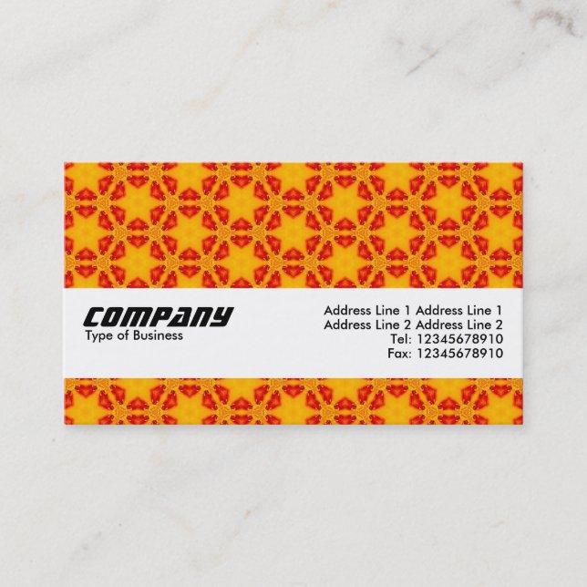 Texture Band - Orange Terrazzo Pattern 02 Business Card (Front)