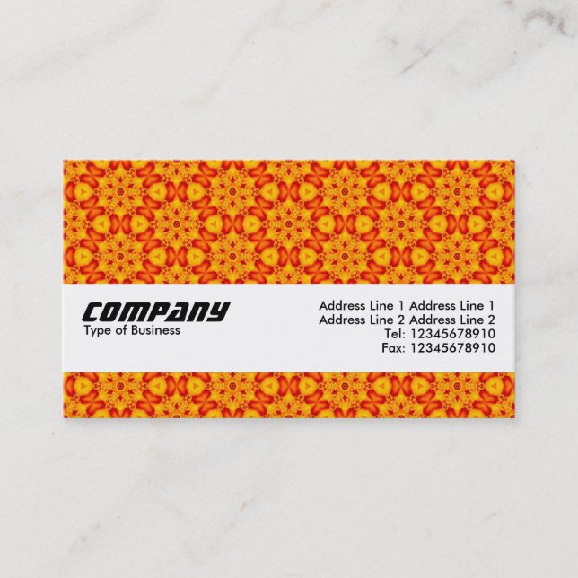 Texture Band - Orange Terrazzo Pattern 04 Business Card (Front)