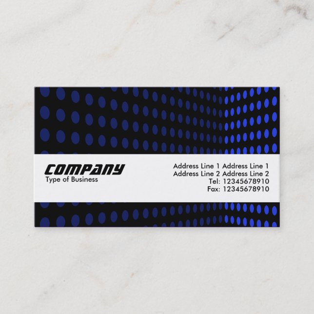 Texture Band - Tone Corner - Blue II Business Card (Front)