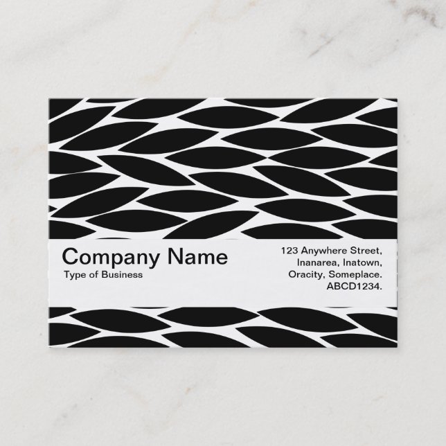 Texture Band V2 - Abstract Leaves Business Card (Front)