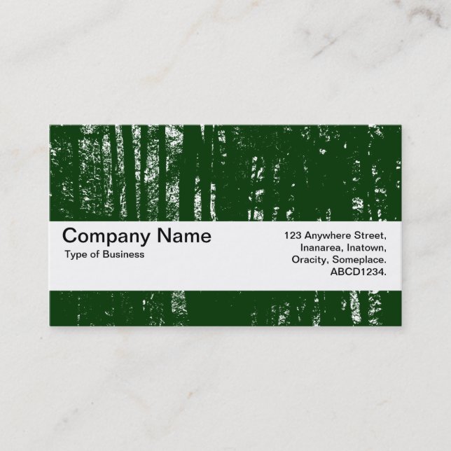 Texture Band V2 - Dark Woods HC - Dk Forest Green Business Card (Front)