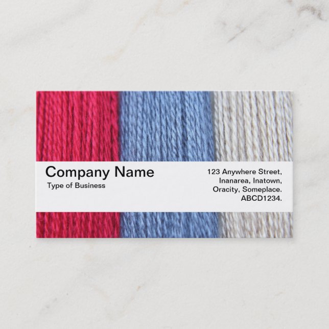 Texture Band V2 - Darning Thread Business Card (Front)